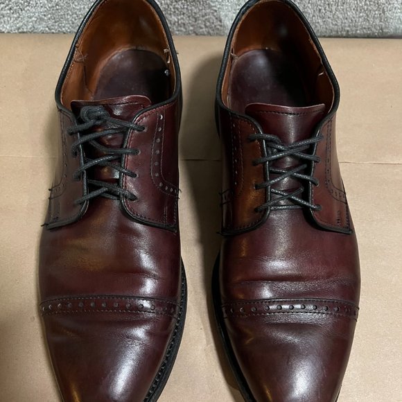 Men\'s Allen Edmonds 3368 Burgundy Clifton Size 10